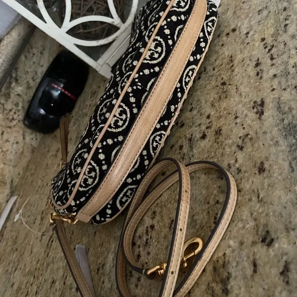 New 🖤 Tory Burch T Monogram Chenille Studio Shoulder Bag - Picture 14 of 14